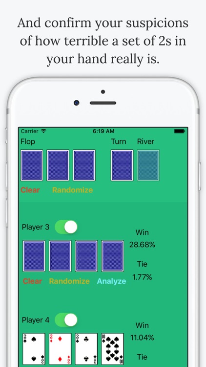Omaha Poker Calculator - Calculate Odds and Chances % to Win screenshot-4