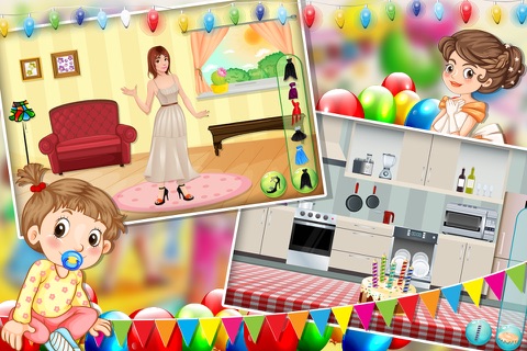 Princess Birthday Party Celebration - Cleaning and Dressup Games For Girls screenshot 4