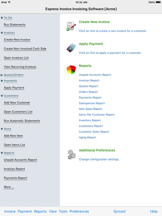 Express Invoice Professional