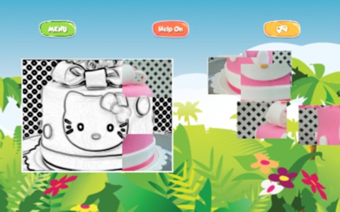 Jigsaw Puzzle Kids Game hello kitty cake Version screenshot 2