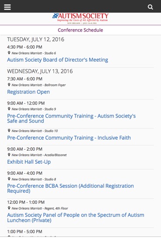 Autism Society 2016 Conference screenshot 3