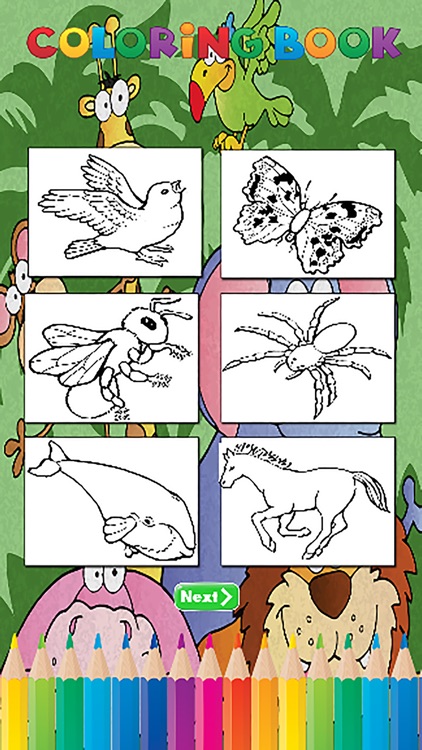 Wild Animals Coloring Book for Kids - All Pages Coloring and Painting Book Games Free HD screenshot-4