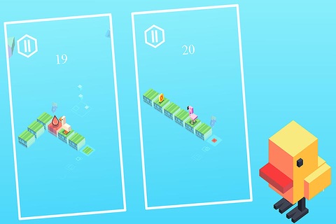 Crossy River:Risky Bird  - Tap Jump Endless Arcade Game screenshot 4