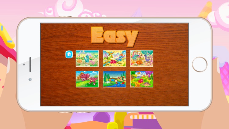 Dinosaur Games for kids - Cute Dino Train Jigsaw Puzzles for Preschool and Toddlers screenshot-3