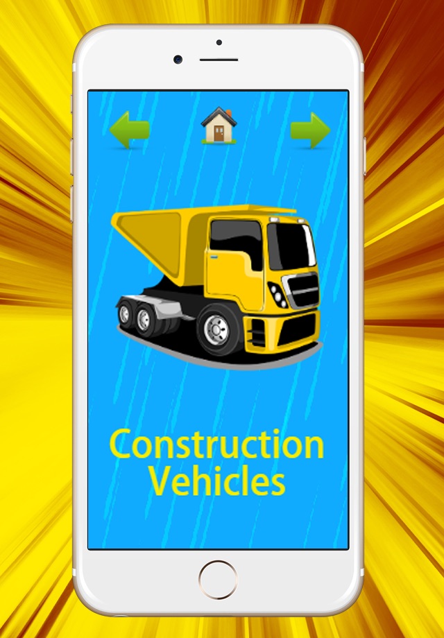 Construction Trucks And Cars Alphabet Learning Games For Toddler screenshot 2
