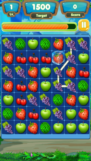 Link Smash Fruits  Jewel Mania : Swipe Drawpipe Bump Puzzle!(圖1)-速報App