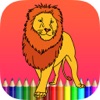 Icon lion coloring book