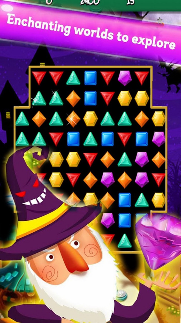 Witchy Jewel Match Journey Gems