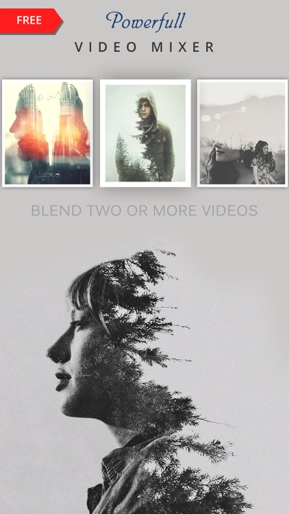Video Merge.r -Instant Blend Double Exposure & Super.impose Movi.e Overlay.er