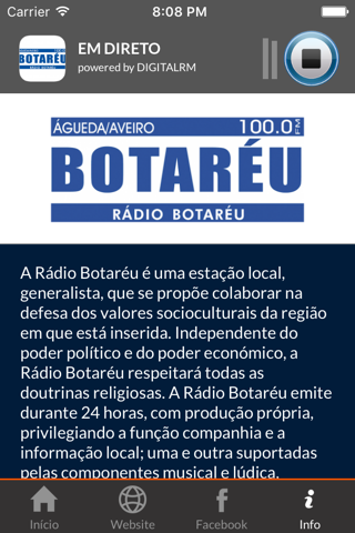 Rádio Botaréu FM screenshot 2