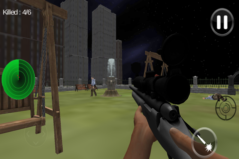 Zombie Park Kill - sniper shooting games 2016 screenshot 3