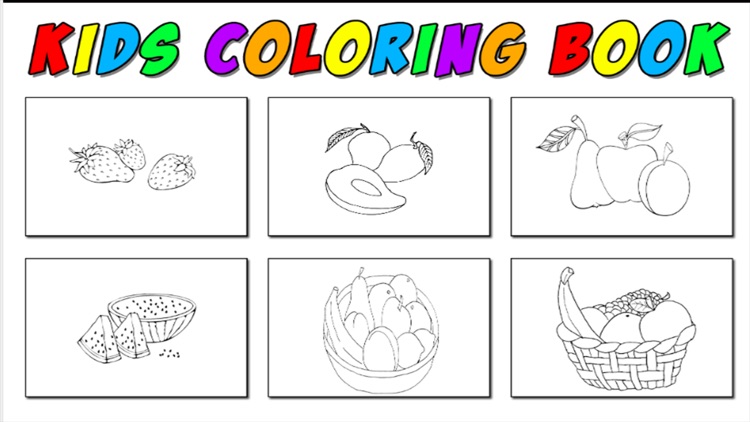 fruit set coloring page screenshot-3