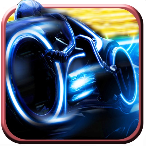 Extreme Neon Biker Race Icon