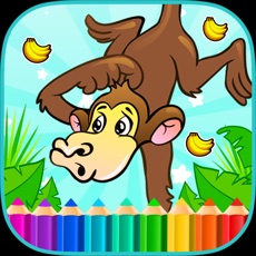 Activities of Bananas Monkey Coloring Books