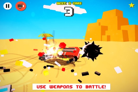 Smashy Dash 2 PRO - Crossy Crashy Cars and Cops - Wanted screenshot 2