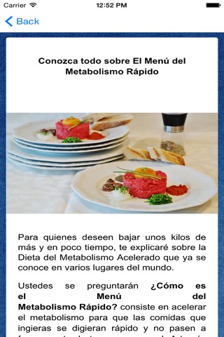 Dieta del Metabolismo Rápido Para Bajar de Peso screenshot 2