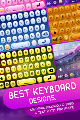 Best Keyboard Designs – Color.ful Background Skin.s & Text Font.s for iPhone screenshot 2