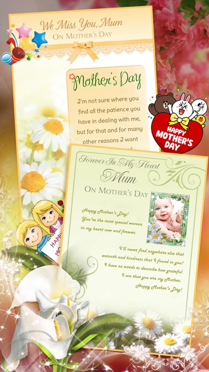 Mother's Day Photo Frame.s, Sticker.s & Greeting Card.s Make.r HD