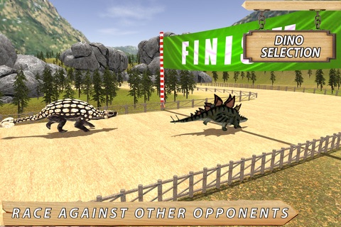 Wild Jurassic Dinosaur Jungle Race 2016 screenshot 3