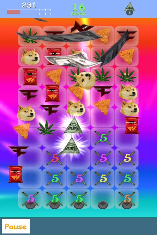 Meme Crush - MLG Kush edition screenshot 3