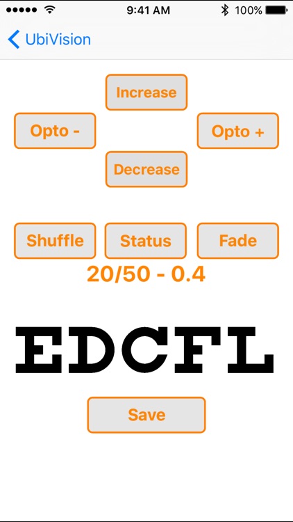 UbiVision Eyechart