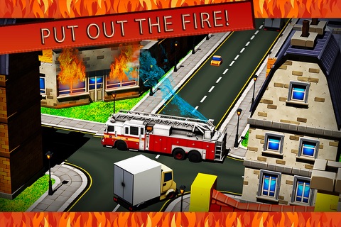 911 Real Fire Truck Simulator 3D - Fireman On Duty screenshot 2