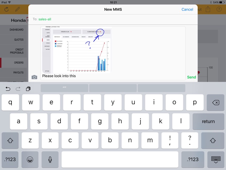 Honda Contract Hire Dashboard