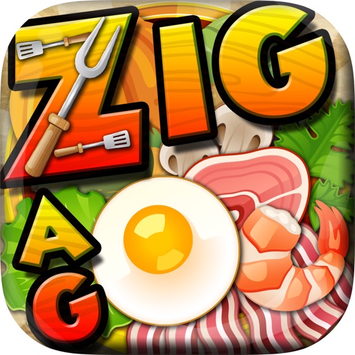 Words Zigzag Food & Drinks Crossword Puzzles Pro icon