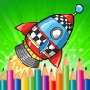 World Rocket Coloring Book for Kids Game Free