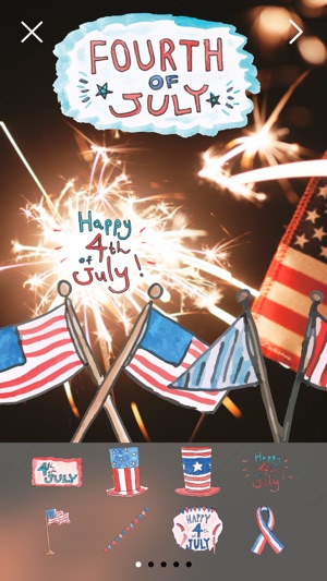 4th Of July Pro - Independence Day Everyday Watercolor Stick(圖5)-速報App