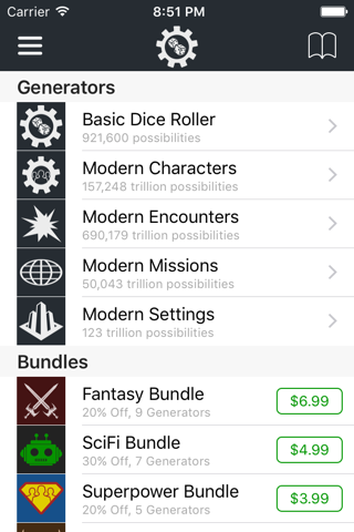 DungeonRoller - Random Stats - náhled