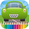 Car Coloring Book - All in 1 Vehicle Drawing and Painting Colorful Page Free For Kids Game