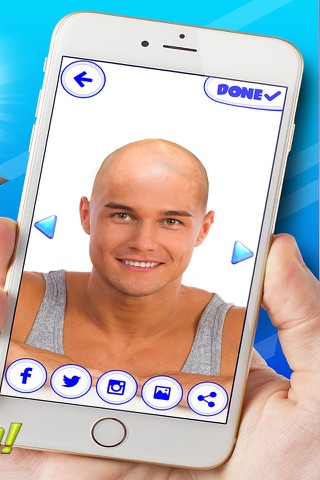 Make Me Bald Booth – Shave Your Head with Funny Photo Montage and Pic Editor With Stickers screenshot 2