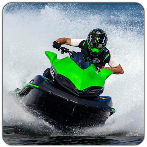 Power Speed Motor Jet Boat 3D icon