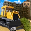 VR Town Construction Bulldozer Pro - 3d builder game