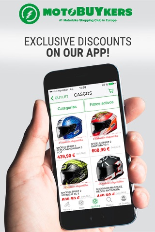 Motobuykers: Para ti y tu moto. Cascos y Equipación moto, Accesorios moto y Outlet Moto. screenshot 4