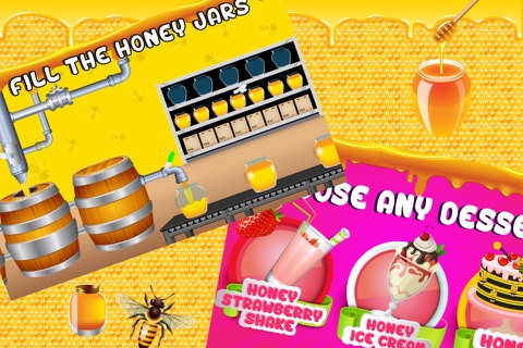 Honey Sweet Shop & Factory - Make frozen Ice Cream, milkshake & shortcake with cooking chef screenshot 2