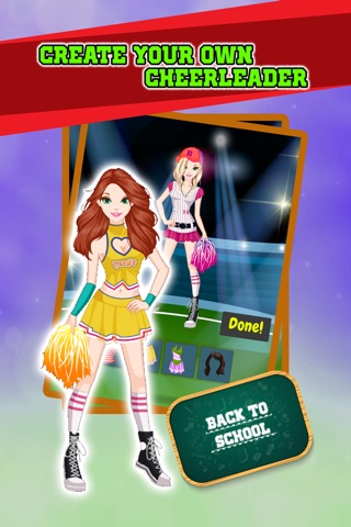 CHEERLEADER STAR - High School Fashion Life Dress-up Makeover Story Free Game screenshot 2