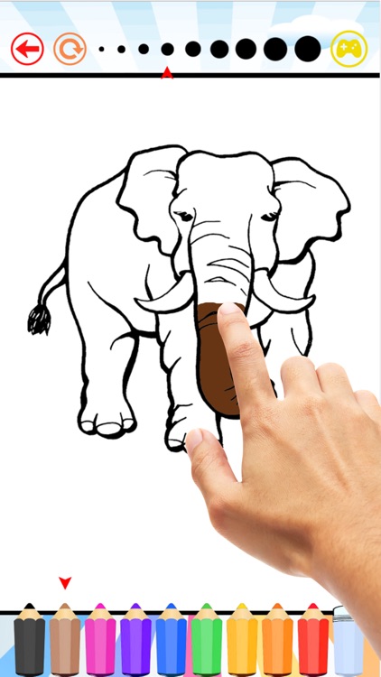 elephant coloring book for kids : learn to paint elephants and mammoth screenshot-3