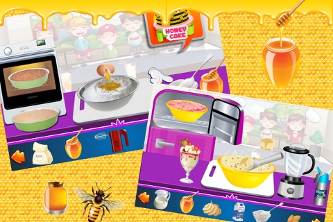 Honey Sweet Shop & Factory - Make frozen Ice Cream, milkshake & shortcake with cooking chef screenshot 4