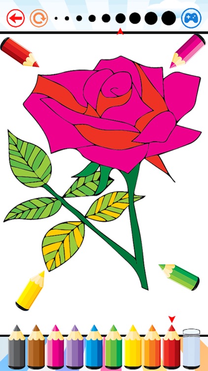 Flower Coloring Book For Kid - Drawing And Painting Relaxation Stress Relief Color Therapy Games