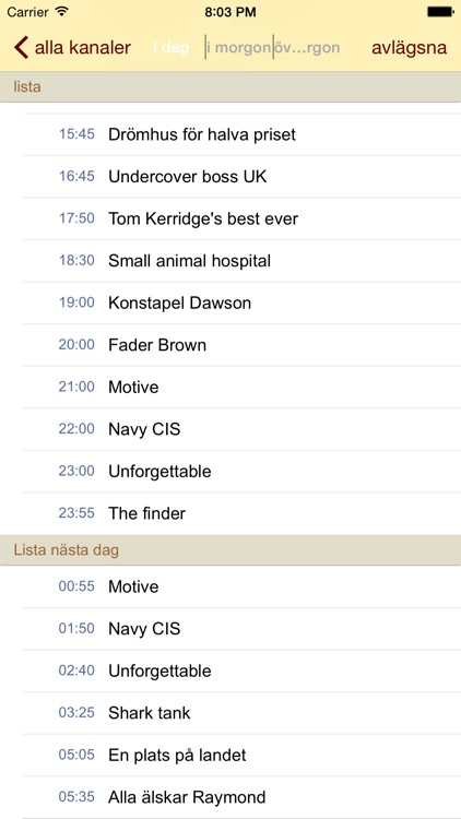 Sveriges TV-program