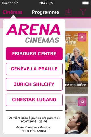 Arena Cinemas screenshot 2