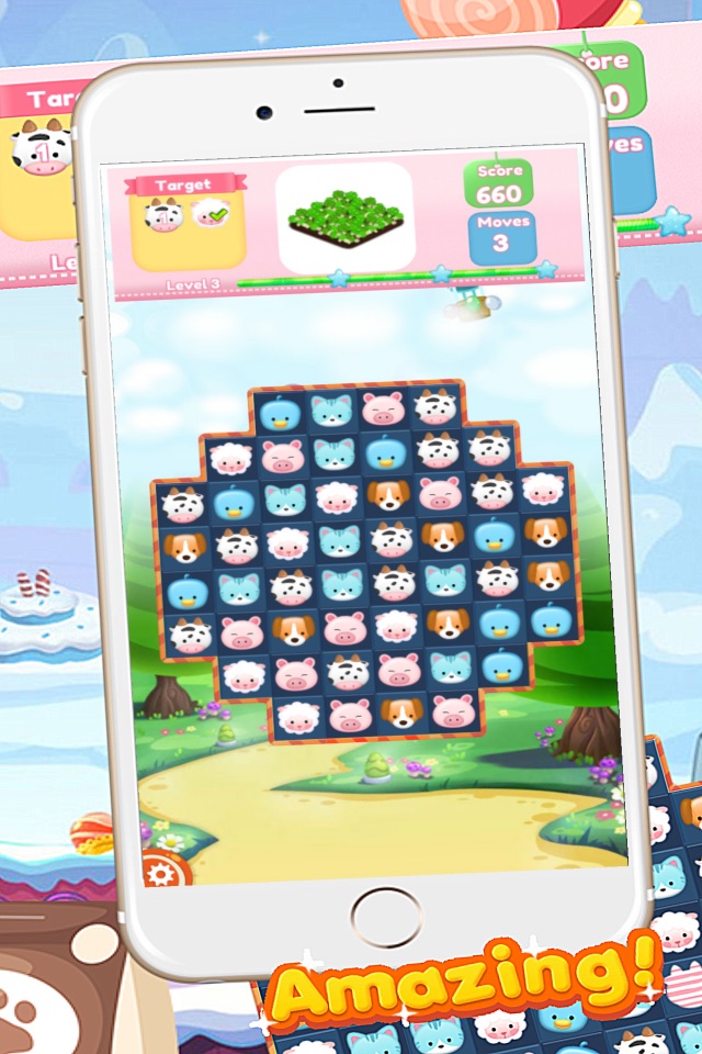 The Happy Farm Match 3 -Free game for kids boy and girls 1 screenshot 2