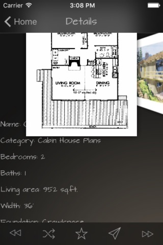 Cabin House Plans Details screenshot 3