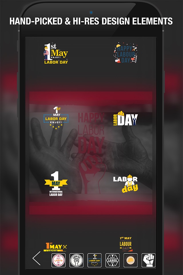1st May Cam Labor & Workers Day Photo Editor – Add MayDay greetings text and sticker over picture screenshot 2