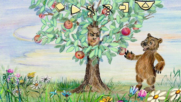 Жадная яблоня - серия детские сказки для детей  про живой мир. Автор Михаил Павлович Булатов.