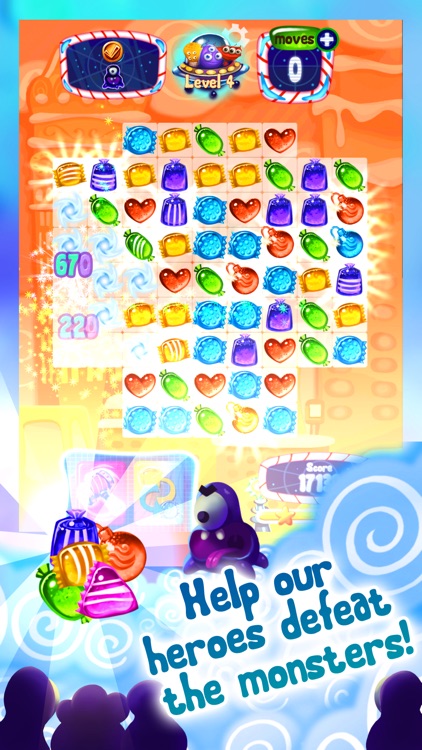 Candy UFO - match 3 puzzle game