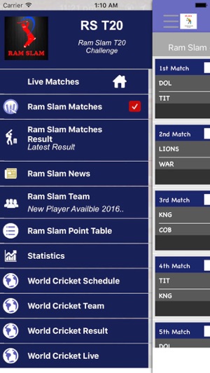 Ram Slam Version T20 - Schedule,Live Sco