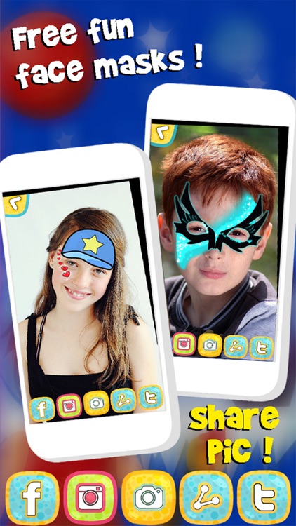 Sticker Face Painting Mask Game – Create Funny and Scary Picture.s for iPhone